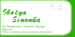 ibolya simonka business card